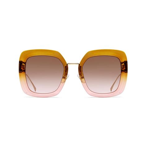 fendi brown and pink glasess frames|Women's Designer Sunglasses .